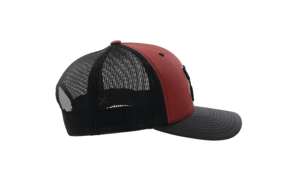 Hooey Arc Maroon/White Hat