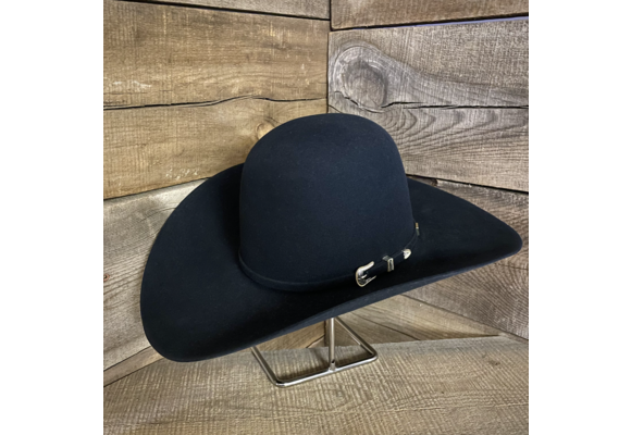 American Hats 20 Star Premium Shantung Open Crown Two Cord Black Band 4-1/4in. Cowboy Hat Natural, 71/2 - 7104S2CBK42