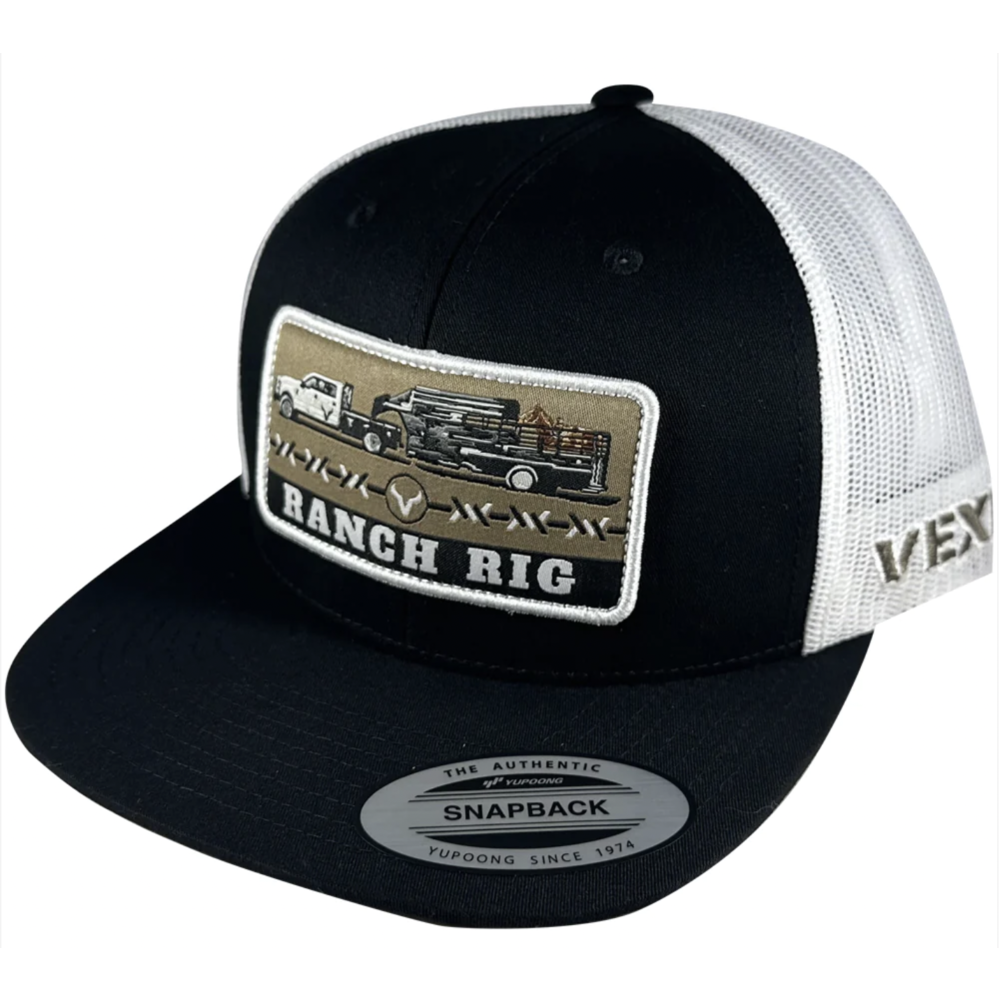 Vexil Ranch Rig Blk/Wht Cap ht422022n Corral Western Wear