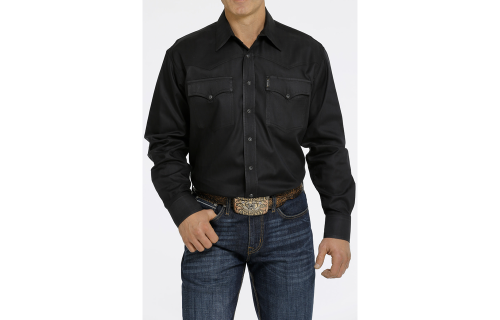 Cinch Mens Denim Western Snap Shirt