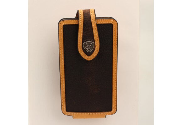 Brown Leather Dual Phone Case