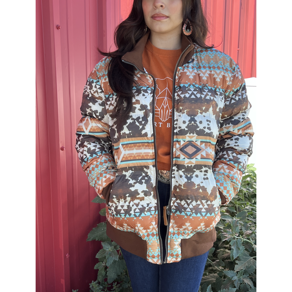 HOOEY TAN BRN QUILTED TRACK HJ119TNBR Corral Western Wear