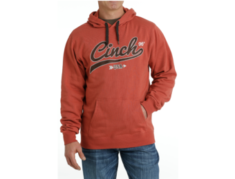 MEN'S CINCH HOODIE GRAY/COPPER – Rockin R Western Store LLC