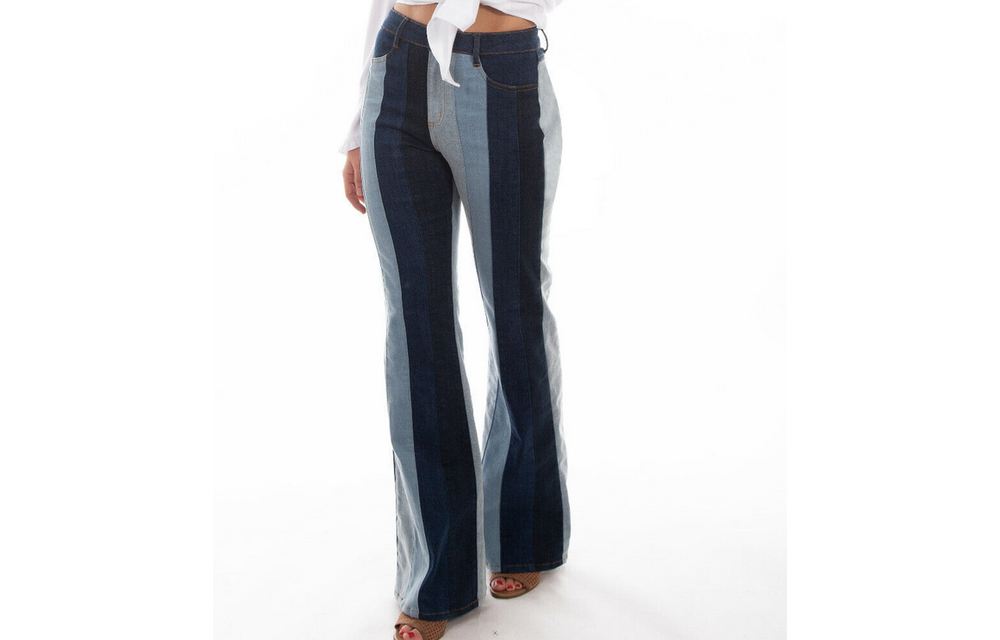 Scully Striped Color Block Jeans HC689 c3 Corral Western Wear