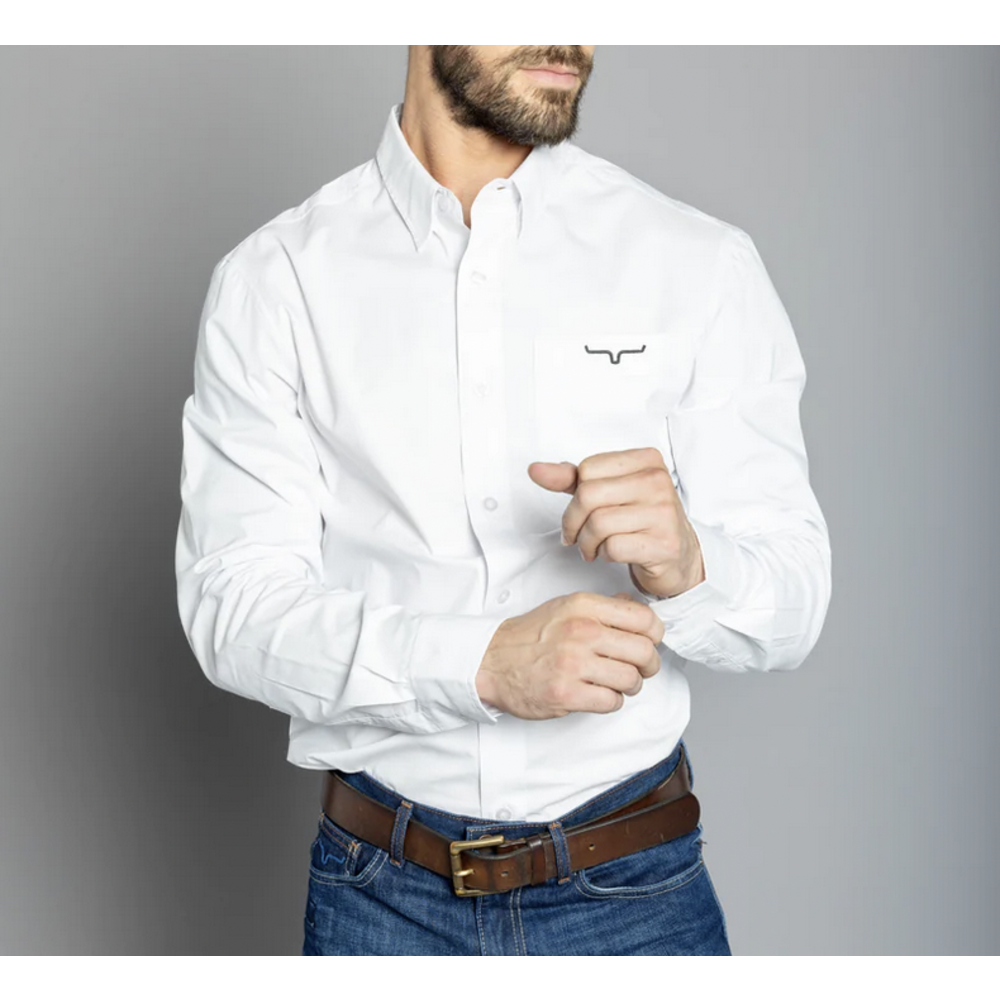 KIMES RANCH TEAM LS WHITE Corral Western Wear