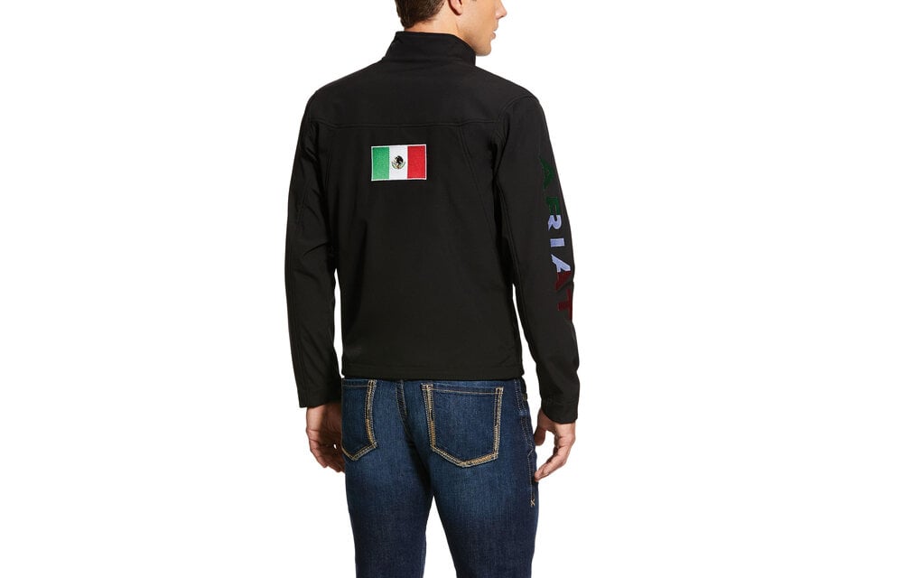Ariat Men's Black Mexico New Team Softshell Jacket