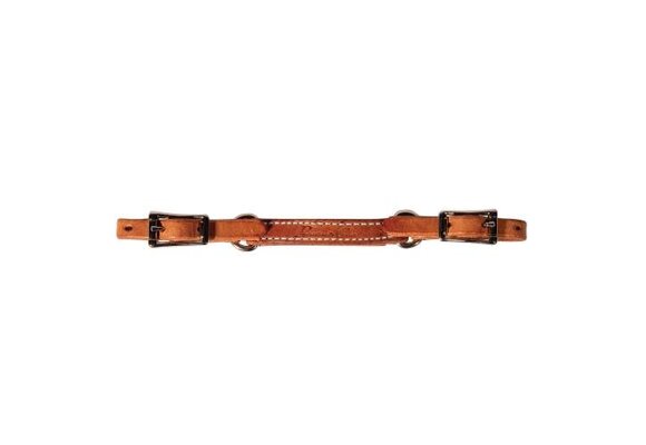 Professional's Choice Black Floral Roughout Leather Halter