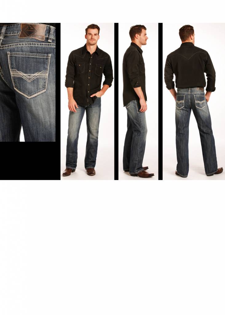 rock and roll cowboy men's jeans