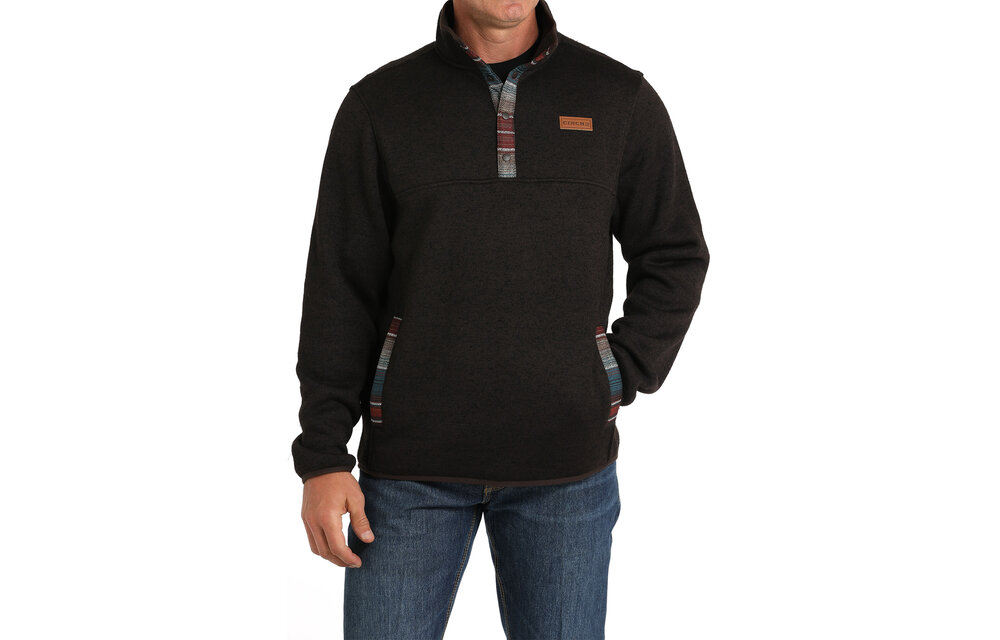 CINCH MENS PULLOVER SWEATER BROWN MWK1534007 Corral Western Wear