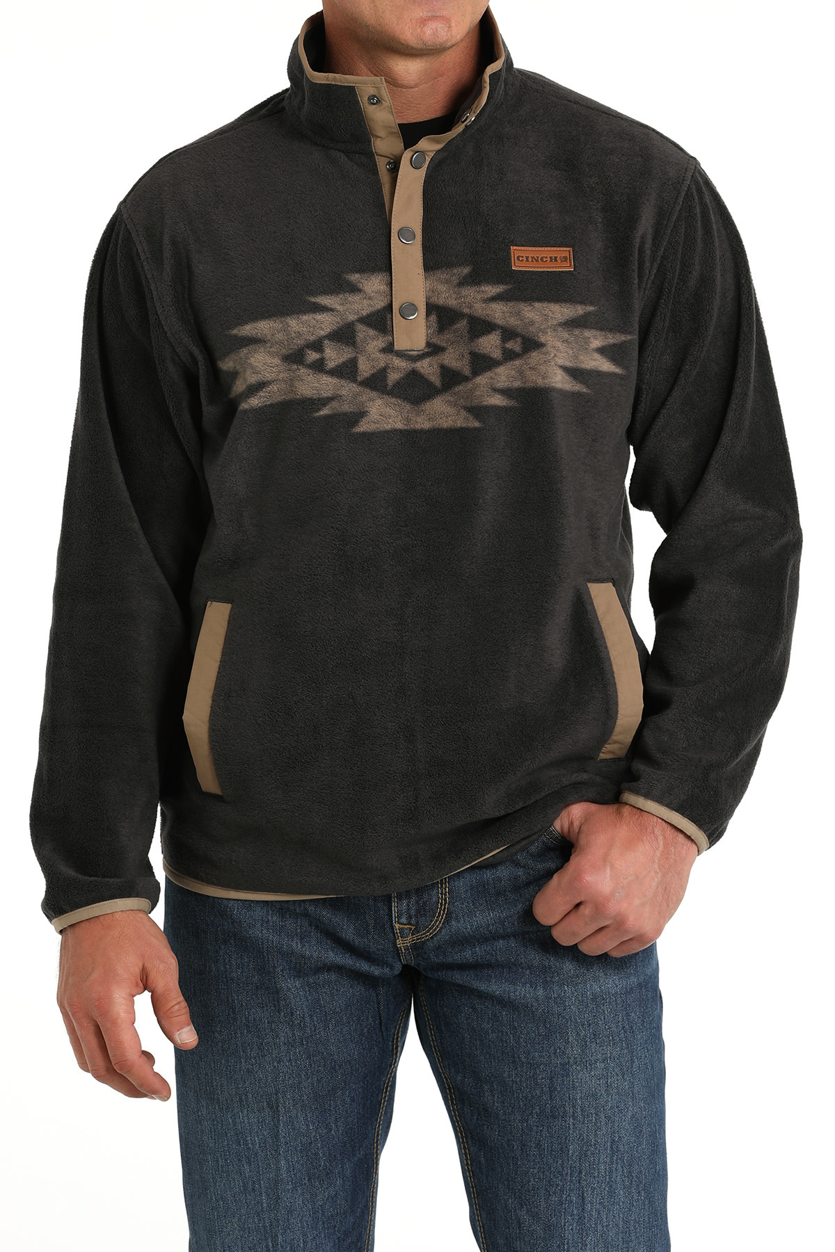 Mens cinch fleece pullover sale