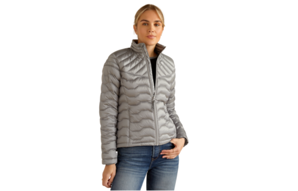 Ariat ideal down jacket grisblue hotsell