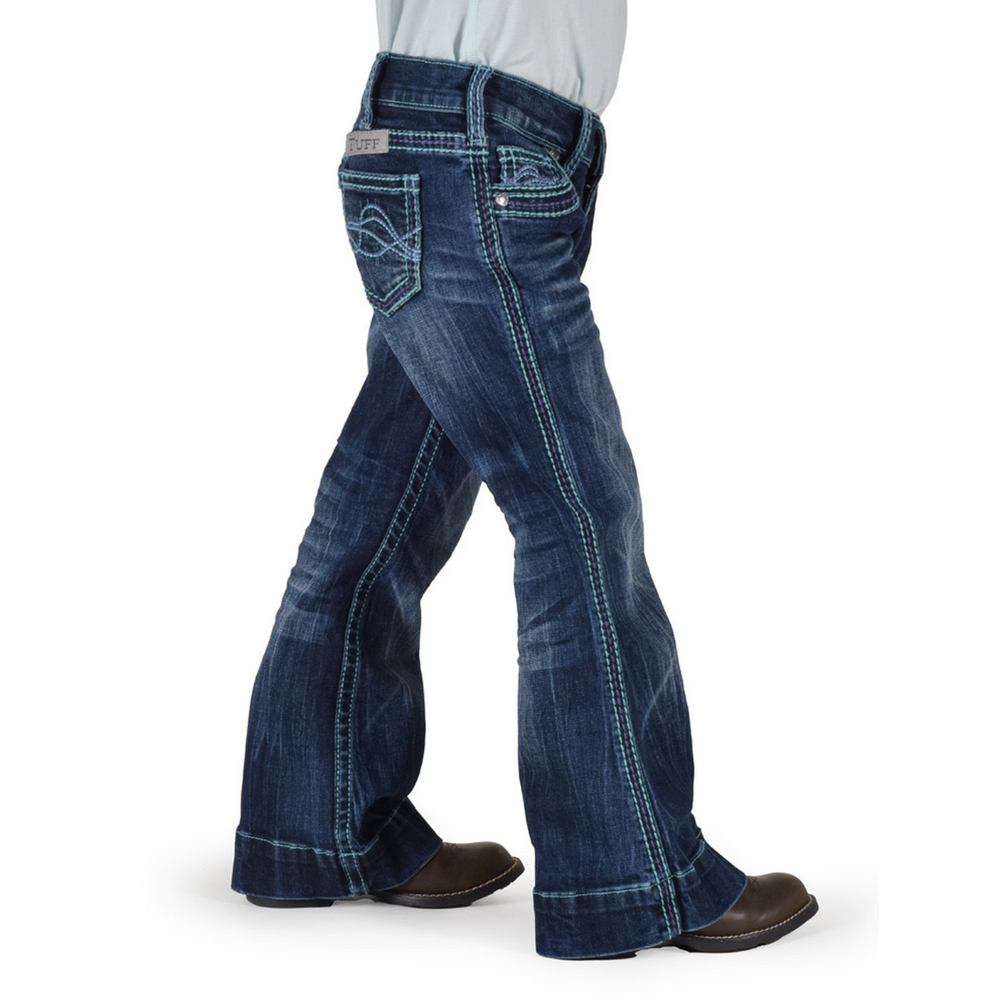 Cowgirl Tuff Girl's Hurricane Turq Trouser gjturh Corral Western Wear