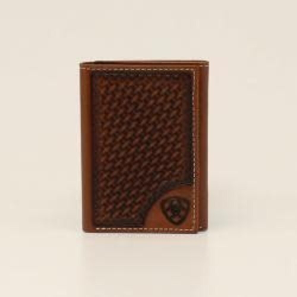 Ariat Shield Basket Weave Tan Money Clip main image 0