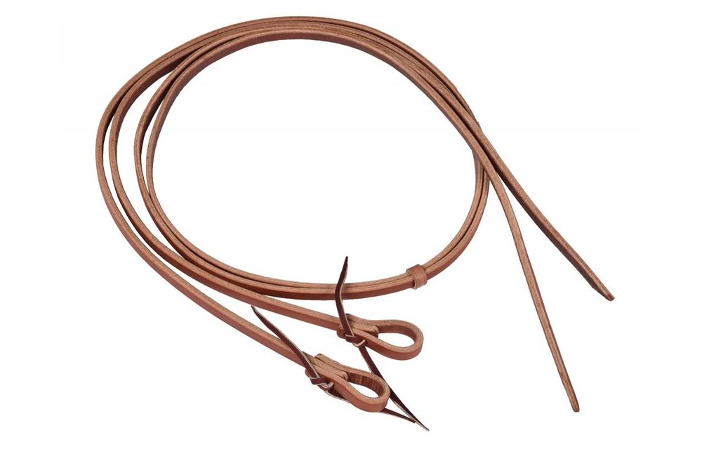 Leather Water Loop Split Reins 5/8" X 8'