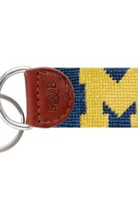 Smather's & Branson Key Fob Michigan Navy