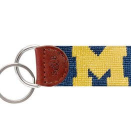 Smather's & Branson Key Fob Michigan Navy