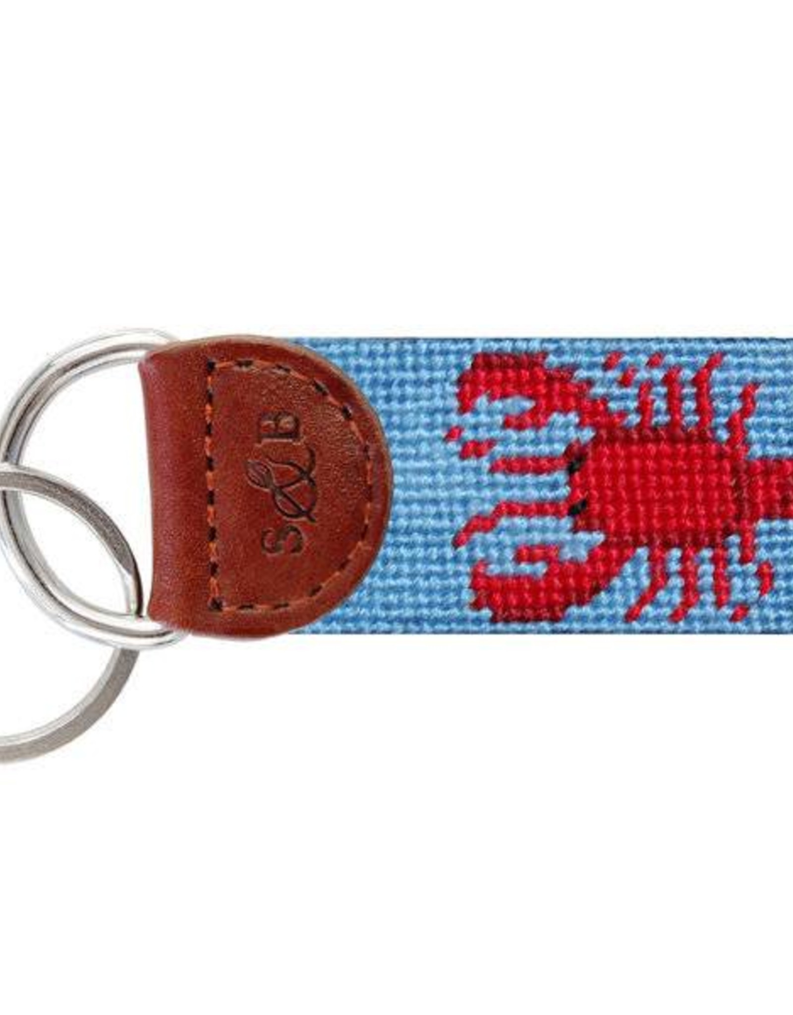 Smather's & Branson Key Fob Lobster Baby Blue