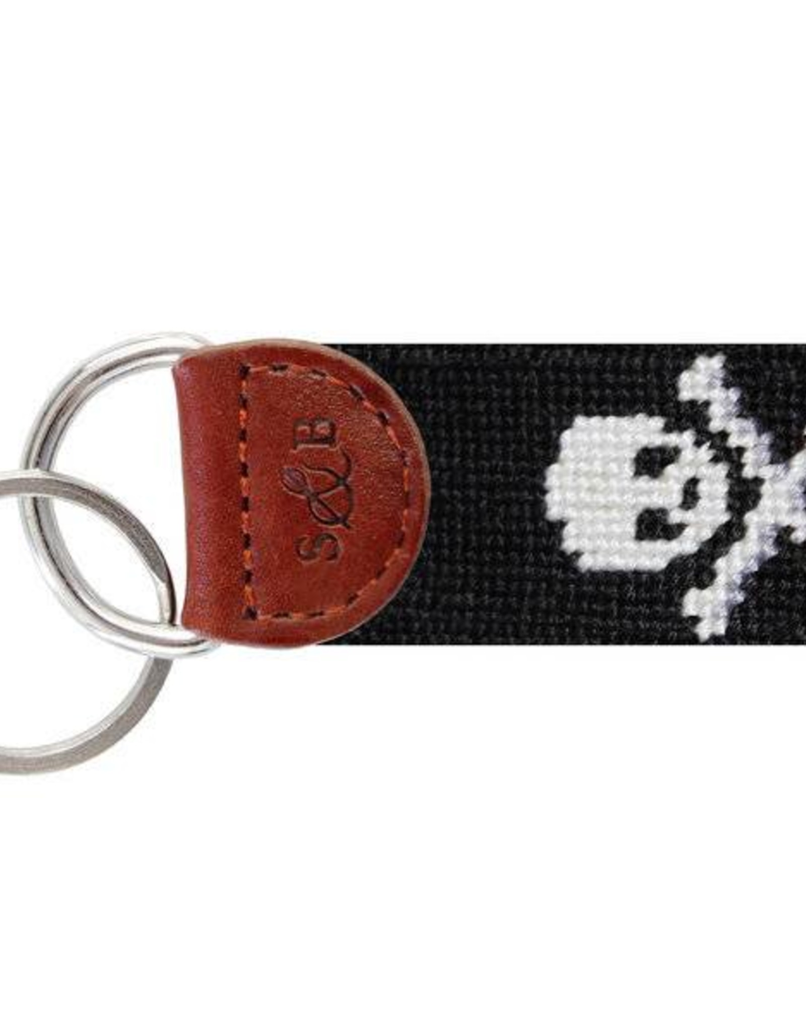 Smather's & Branson Key Fob Jolly Roger Black