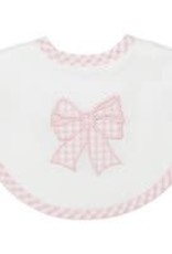 Three Marthas Basic  Bib Pink Bow