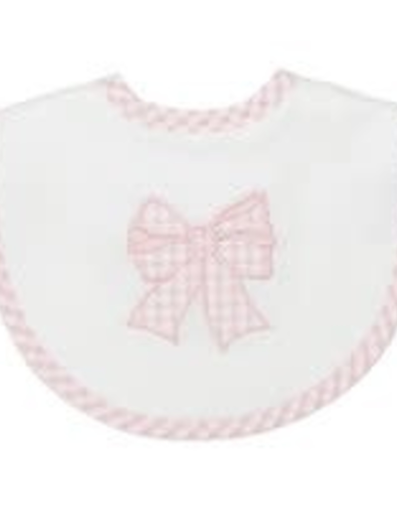 Three Marthas Basic  Bib Pink Bow