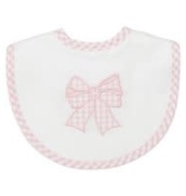 Three Marthas Basic  Bib Pink Bow