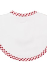 Three Marthas Bib Basic Pique Red Check xx