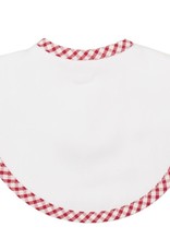 Three Marthas Bib Basic Pique Red Check