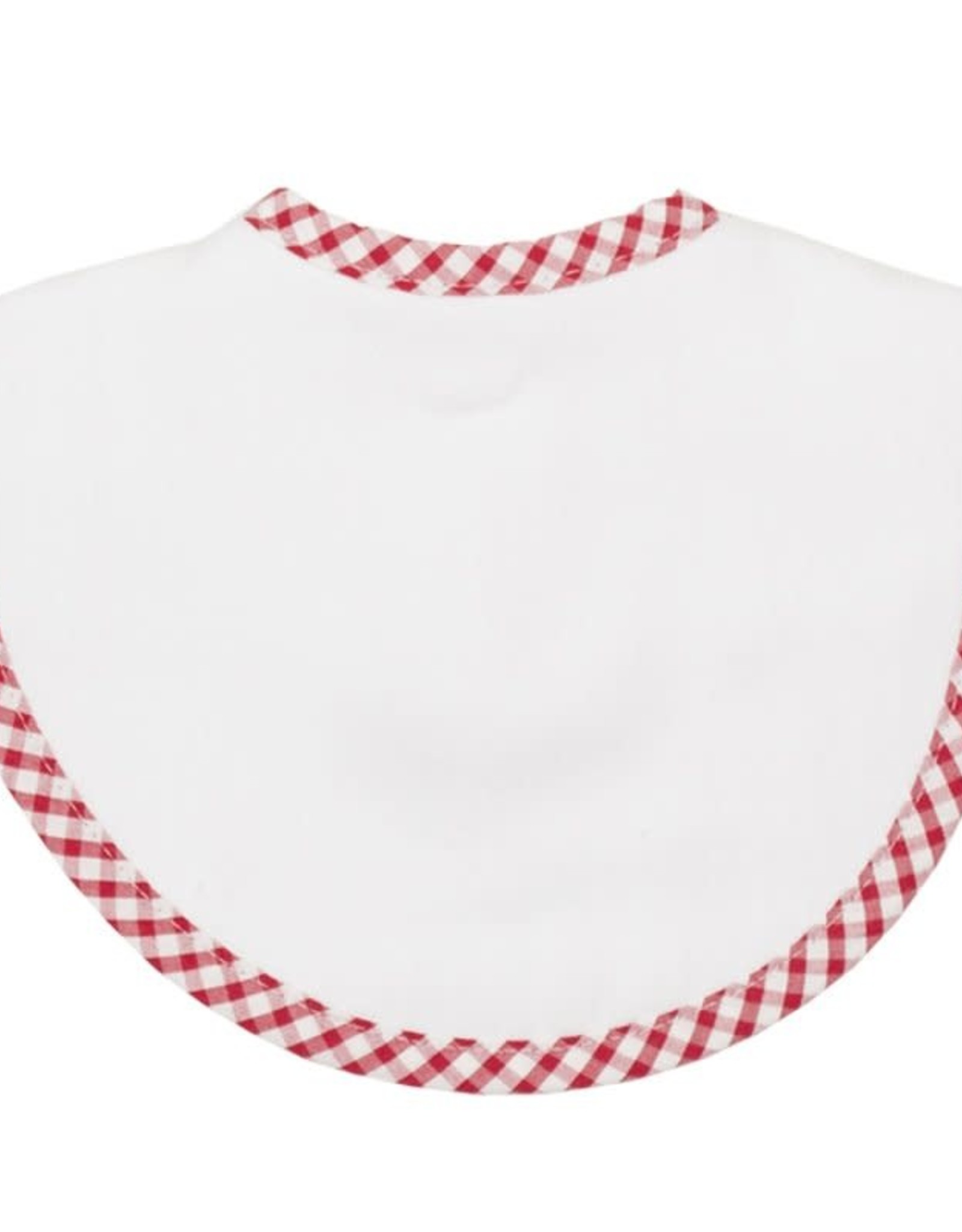 Three Marthas Bib Basic Pique Red Check xx