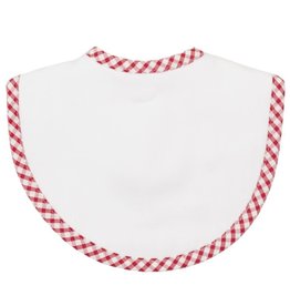 Three Marthas Bib Basic Pique Red Check xx