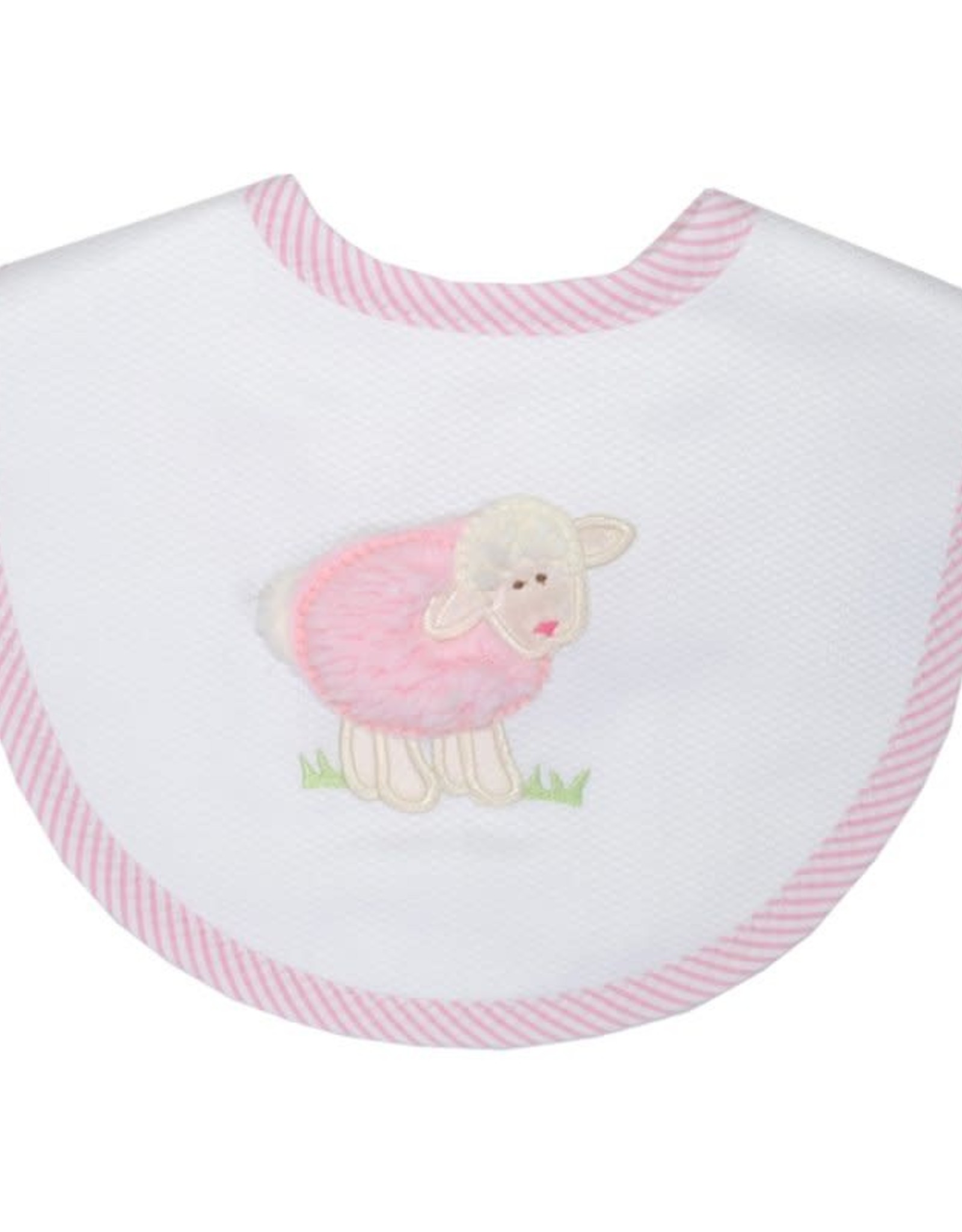 Three Marthas Medium Bib Pink Lamb xx