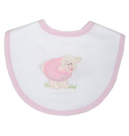 Three Marthas Medium Bib Pink Lamb xx