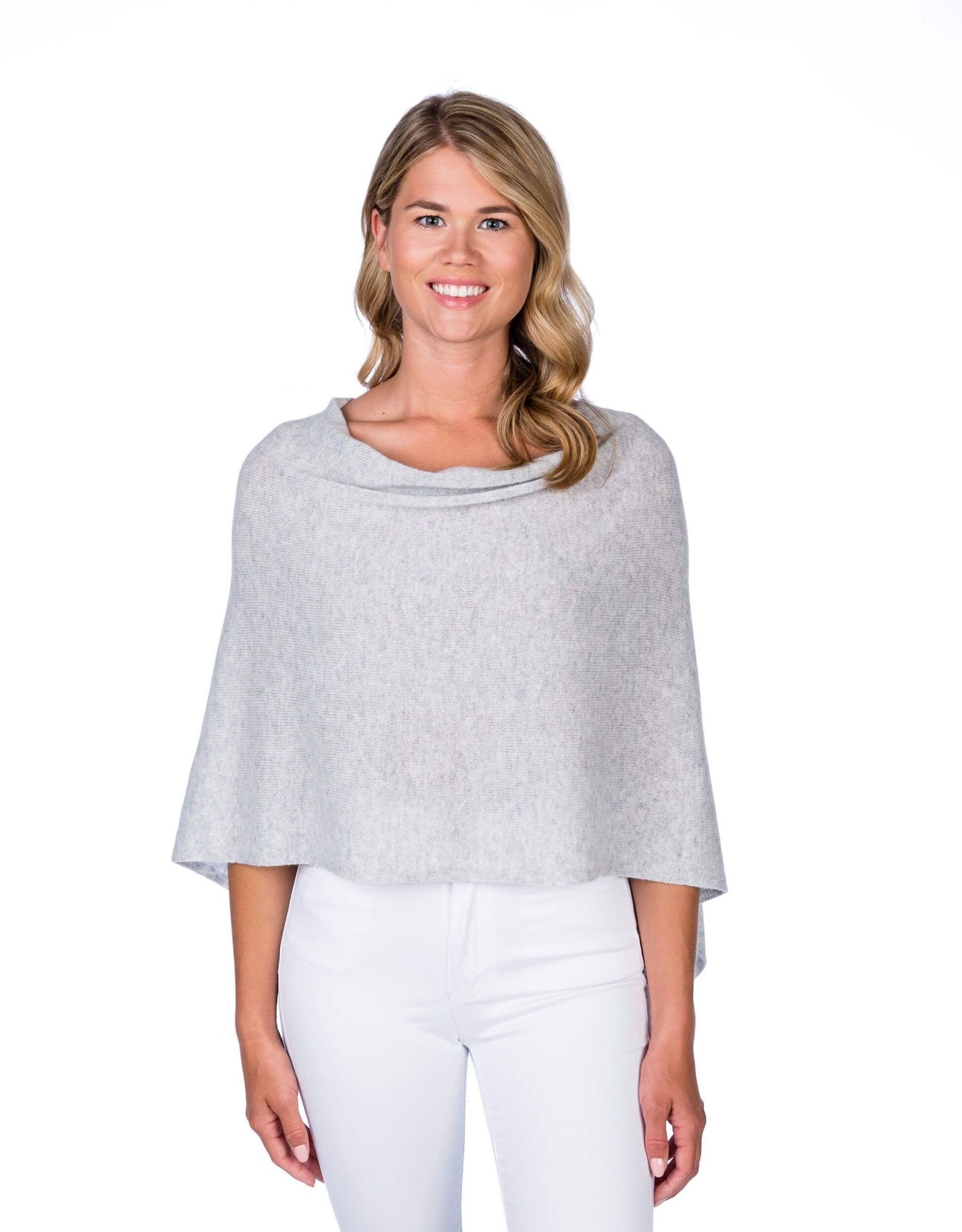 Alashan Cashmere Co. Cashmere Dress Topper-Ash
