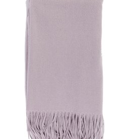 Alashan Cashmere Co. Merino/Cashmere Ripple Finish Throw Platinum