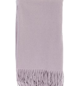 Alashan Cashmere Co. Merino/Cashmere Ripple Finish Throw Platinum