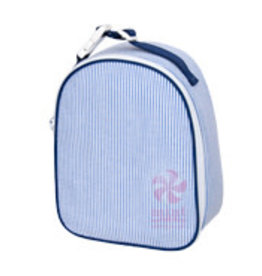 Mint Gumdrop Lunchbox Navy Seersucker