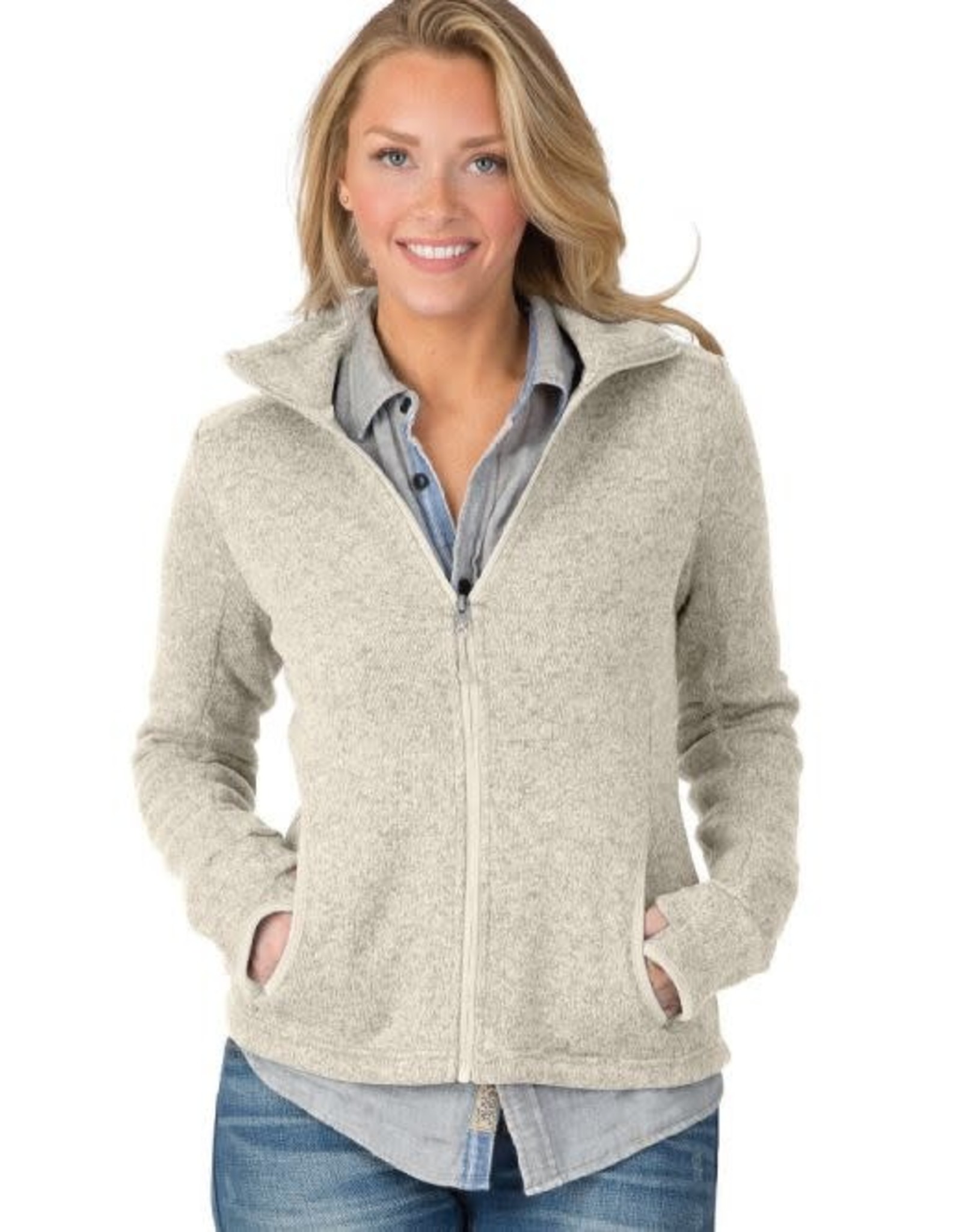 charles river fleece pullover