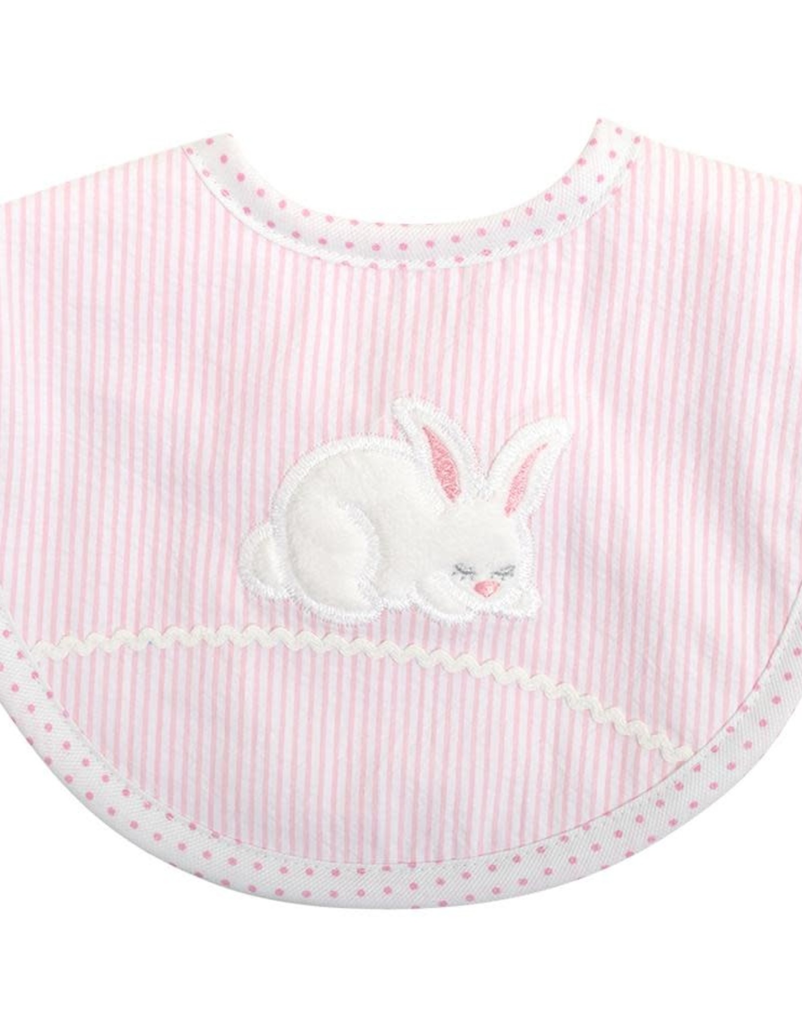Three Marthas Basic Bib Pink Bunny
