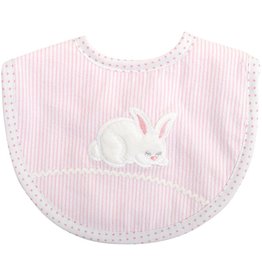 Three Marthas Basic Bib Pink Bunny