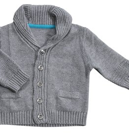 Angel Dear Shawl Collar Cardigan Grey Heather