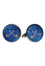 Smather's & Branson Cuff links Golf Clubs Blueberry