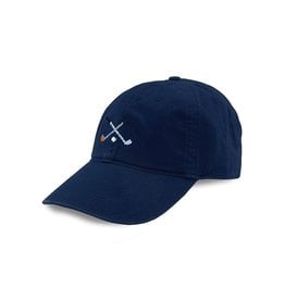 Smather's & Branson Hat Crossed Clubs Performance Navy