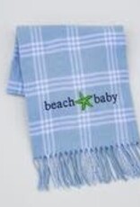 A Soft Idea Blanket Windowpane Blue/White 36x46