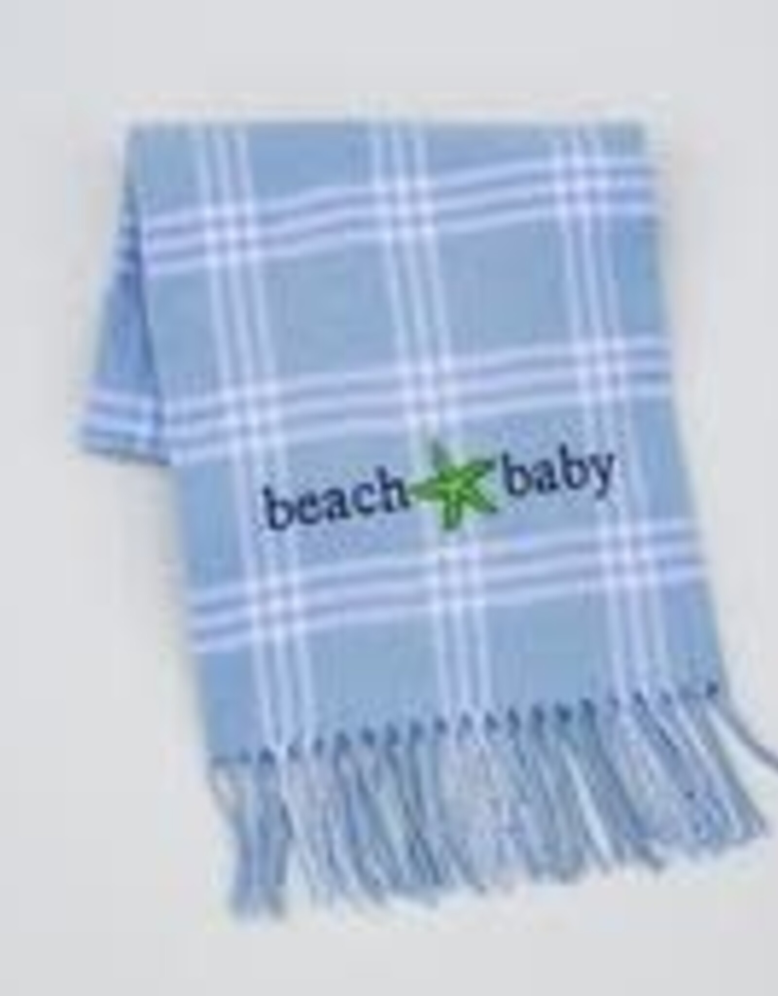 A Soft Idea Blanket Windowpane Blue/White 36x46