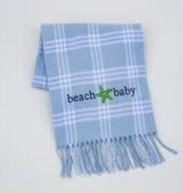 A Soft Idea Blanket Windowpane Blue/White 36x46
