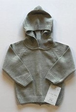 A Soft Idea Sweater Zip Back Grey