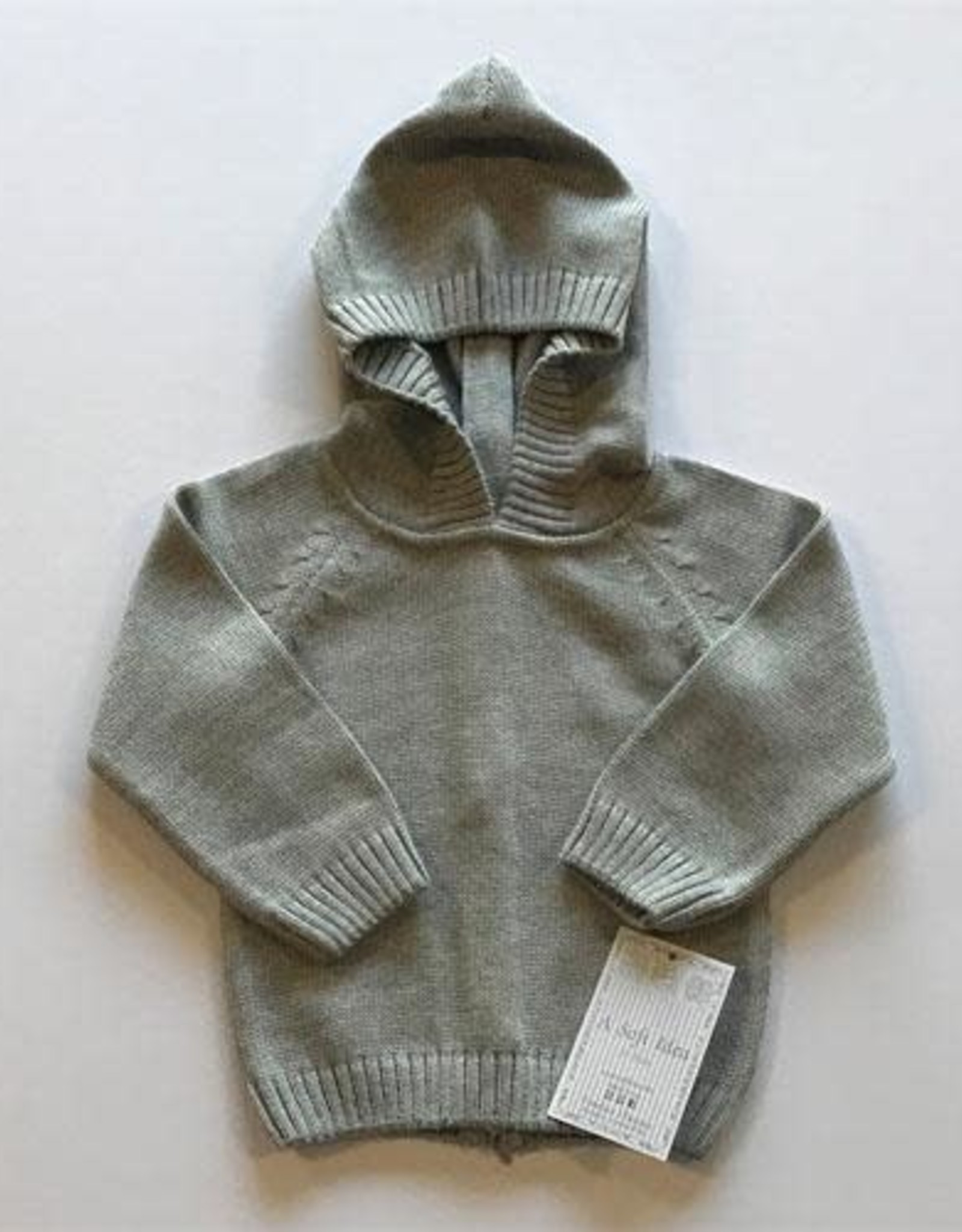 A Soft Idea Sweater Zip Back Grey