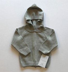 A Soft Idea Sweater Zip Back Grey