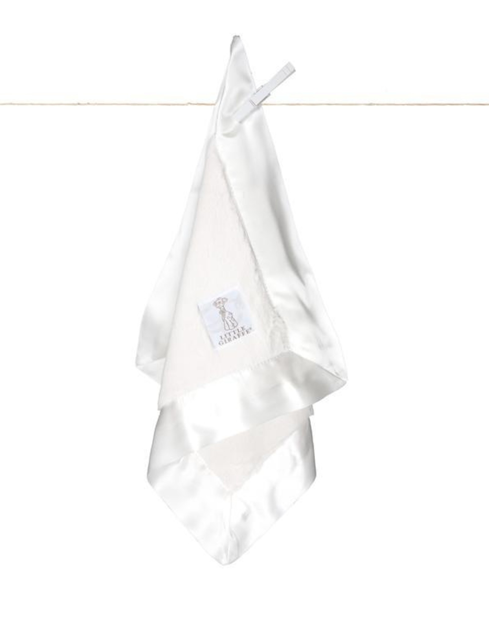 Little Giraffe Luxe Blanky White