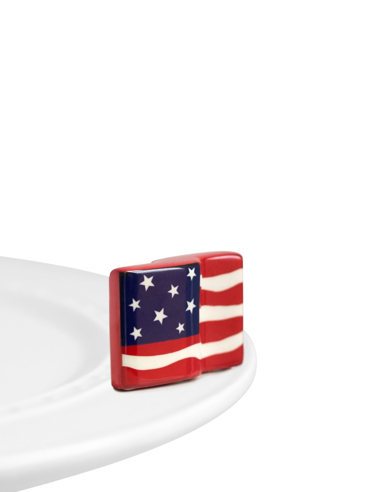 Nora Fleming Mini Stars & Stripes Flag