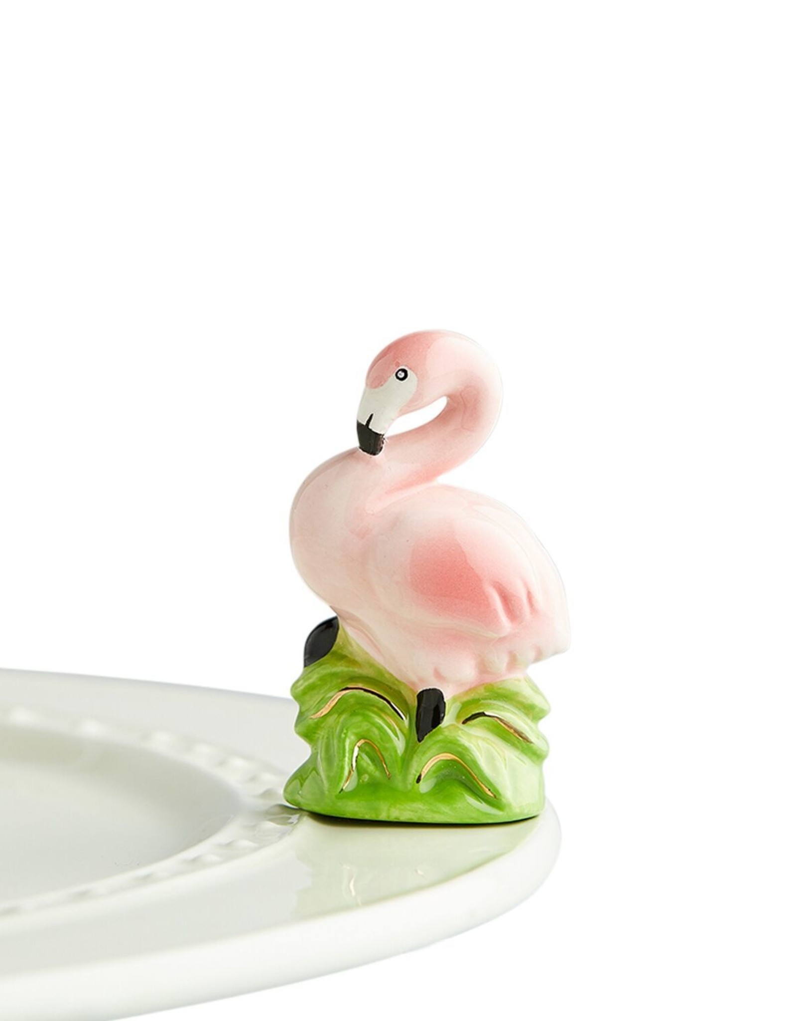 Nora Fleming Mini Tickled Pink Flamingo